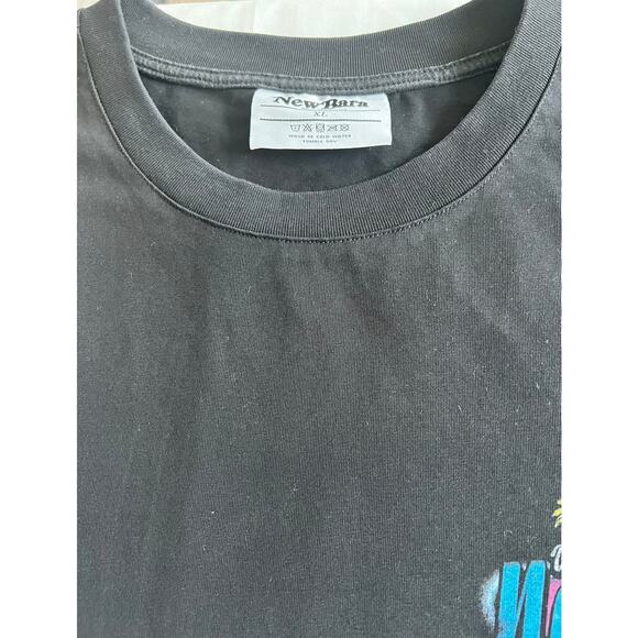 Mens NewBara Black Retro Graphic Oversized 100% Cotton Graphic T Shirt Size XL - Picture 5 of 8